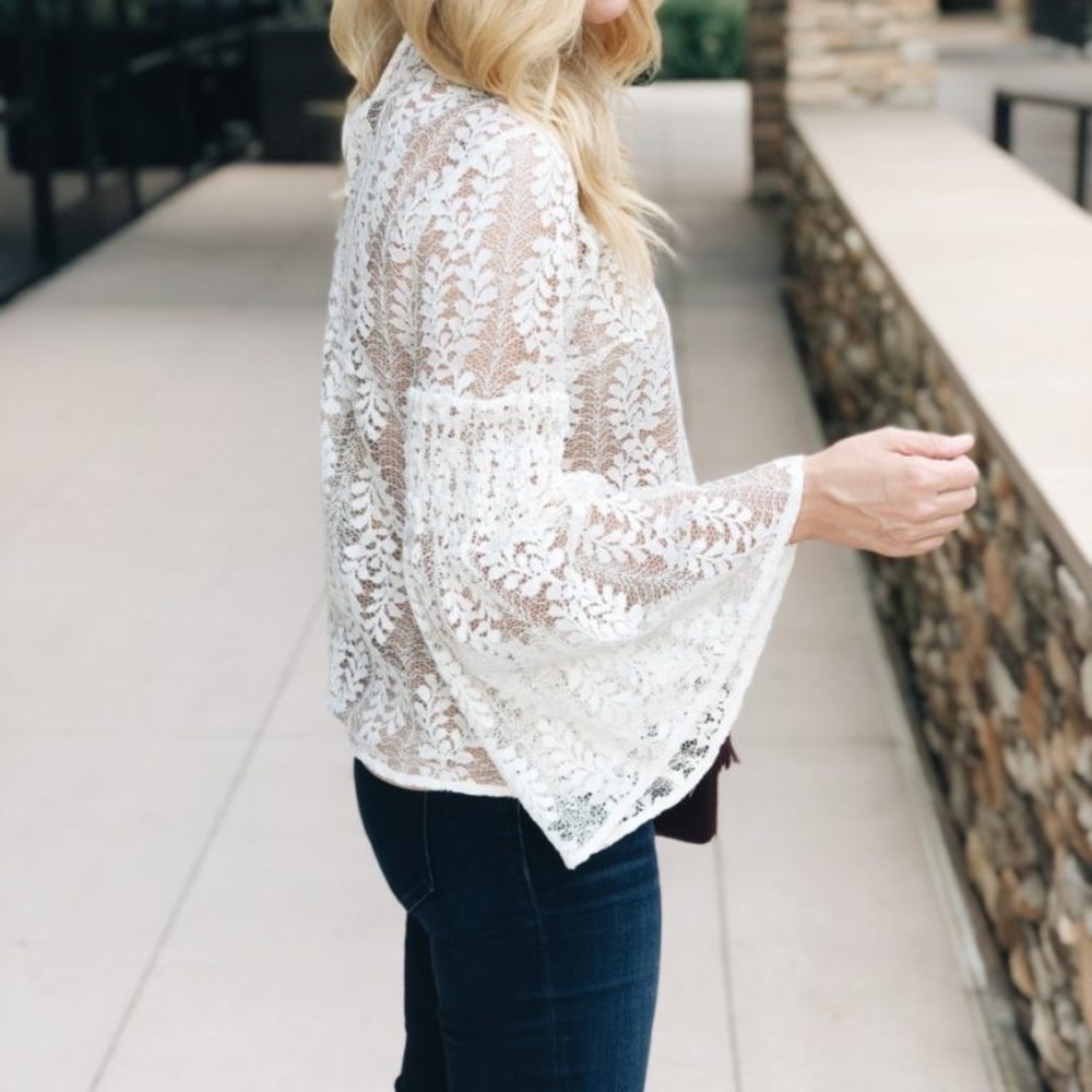 Michael Kors White Lace Blouse